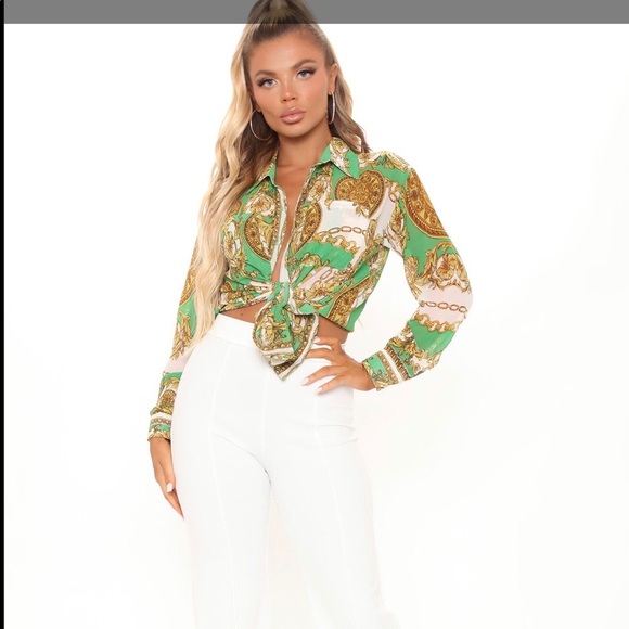 - Embroidered Print Blouse - Picture 2 of 5